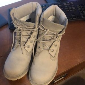 Light grey Timberland boots